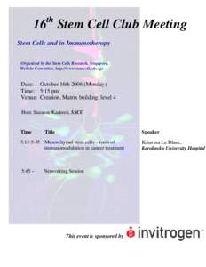 Microsoft Word - 16th Stem Cell Club Meeting.doc