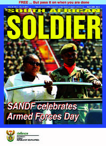 S A SOLDIER  MARCH 2013 •