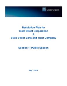 State Street Resolution Plan - July 2014