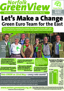 Norfolk  GreenView Green Party European