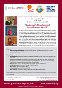 Environmental social science / Gro Harlem Brundtland / Norwegian Academy of Science and Letters / Brundtland Commission / United Nations Conference on Sustainable Development / Brundtland / Sustainable development / United Nations / Sustainability / Environment