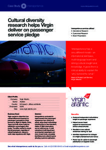 Marketing / In-flight entertainment / Travel technology / Customer satisfaction / Customer experience / Virgin Atlantic Airways / Virgin Group / Aviation / British brands / Transport