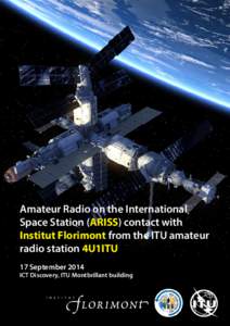 Amateur Radio on the International Space Station (ARISS) contact with Institut Florimont from the ITU amateur radio station 4U1ITU 17 September 2014