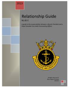 2013  Relationship Guide NL 65 E  A guide to the responsibilities between a Branch President and a