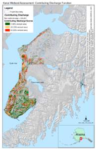 Hillshade from Kenai Peninsula Borough GIS division. Wetland mapping polygons from Kenai Watershed Forum. Wetland functional assessment by Homer Soil & Water Conservation District (HSWCD), 2014. Map prepared by Karyn Noy