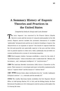 Applied genetics / Ethics / Biology / Human evolution / Compulsory sterilization / Liberal eugenics / Frederick Osborn / Margaret Sanger / Eugenics in Japan / Bioethics / Health / Eugenics