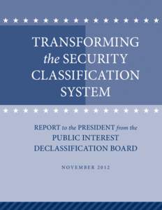 Transforming the Security Classification System