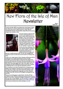 New Flora of the Isle of Man Newsletter Issue 4 March 2011