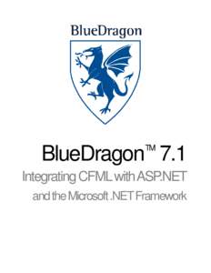 Integrating CFML with ASP.NET Using BlueDragon