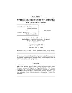 PUBLISHED  UNITED STATES COURT OF APPEALS FOR THE FOURTH CIRCUIT UNITED STATES OF AMERICA, Plaintiff-Appellant,