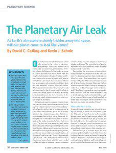 planetary science  The Planetary Air Leak