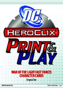 WAR OF THE LIGHT FAST FORCES CHARACTER CARDS Original Text ©2012 WizKids/NECA LLC.  TM & © 2012 DC Comics