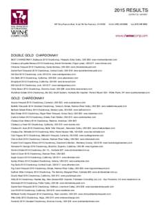 California / American Viticultural Areas / California wine / Chardonnay / Sonoma County wine / Cakebread Cellars / Napa Valley AVA / Chalone Vineyard / Santa Ynez Valley AVA / Vineyard designated wine / E & J Gallo Winery / Gloria Ferrer Caves & Vineyards