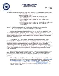 DEPARTMENT OF DEFENSE 6000 DEFENSE PENTAGON WASHINGTON, D.C[removed]