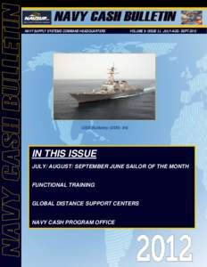 NAVY SUPPLY SYSTEMS COMMAND HEADQUARTERS  VOLUME 9: ISSUE 3 | JULY-AUG- SEPT[removed]USS Bulkeley (DDG- 84)