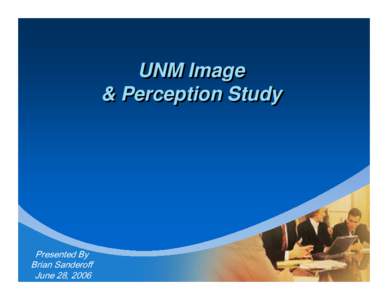 UNM Image  & Perception Study