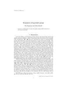 Contemporary Mathematics  Boundaries of hyperbolic groups