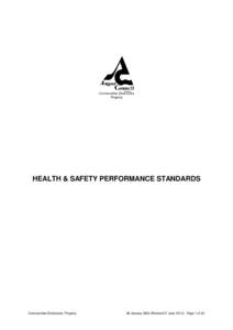 Communities Directorate Property HEALTH & SAFETY PERFORMANCE STANDARDS  Communities Directorate, Property