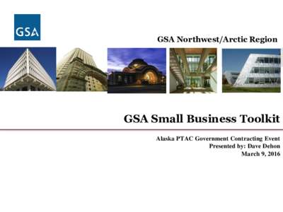General Services Administration GSAU.S. Northwest/Arctic Region  Federal Acquisition Service
