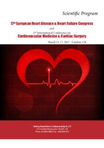 Scientific Program 17th European Heart Disease & Heart Failure Congress and 2nd International Conference on  Cardiovascular Medicine & Cardiac Surgery