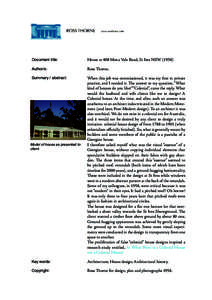 Document title:  House at 408 Mona Vale Road, St Ives NSWAuthor/s: