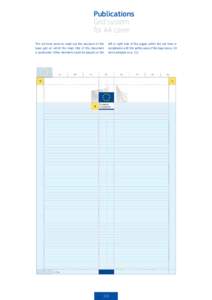 The European Commission visual identity manual - Grid system for A4 cover