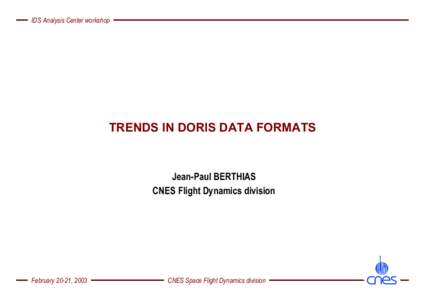 Orbites précises : Performances de DORIS  How good is DORIS for orbit determination?