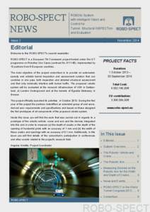 2nd ROBO-SPECT Newsletter, NovemberROBO-SPECT NEWS  Page 1