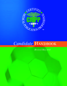 TM  Candidate Handbook Revised May 2015  Candidate Handbook
