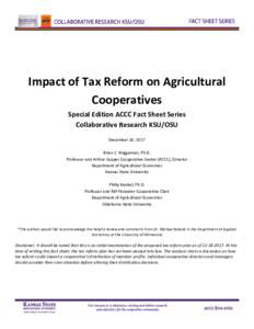 Microsoft Word - Impact of Tax Reform on Agricultural Cooperatives_Final Draft 18Dec2017