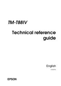 TM-T88IV Technical reference guide English[removed]