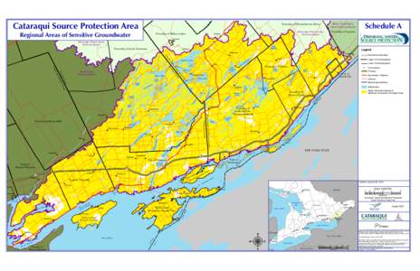 Cataraqui Source Protection Area  Township of Elizabethtown Kitley Regional Areas of Sensitive Groundwater