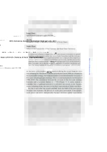 RFS Advance Access published February 23, 2013  What Drives Stock Price Movements? Long Chen Olin School of Business and CKGSB Zhi Da