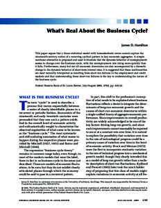 What's Real About the Business Cycle