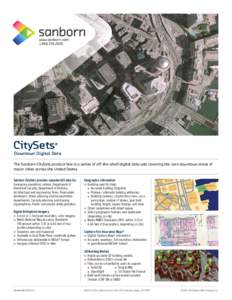 CitySets  ® Downtown Digital Data