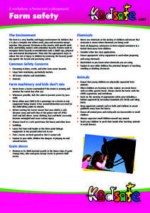 A workplace, a home and a playground  Farm safety Jun2009
