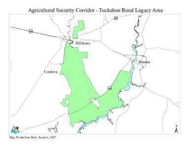 Agricultural Security Corridor - Tuckahoe Rural Legacy Area ÿ Æ 480