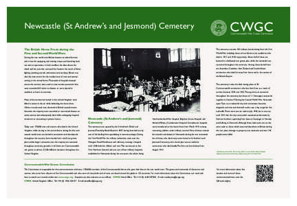 Newcastle_Layout[removed]:21 Page 1  Newcastle (St Andrew’s and Jesmond) Cemetery The British Home Front during the First and Second World Wars