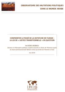 Microsoft Word - utf-8''Confronter le passÃ© de la dictature en Tunisie OK (1).docx