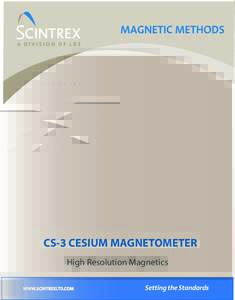 CS-3 CESIUM MAGNETOMETER High Resolution Magnetics CS-3 SPECIFICATIONS Operating Principal: Operating Rage: