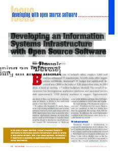 focus  developing with open source software Developing an Information Systems Infrastructure