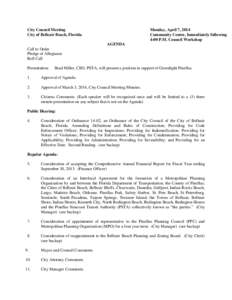 [removed]City Council Agenda