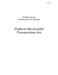 Uniform Reviewable Transactions Act.pmd