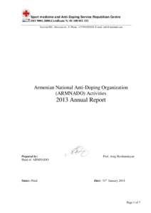 Microsoft Word - ARMADO REPORT 2013.doc