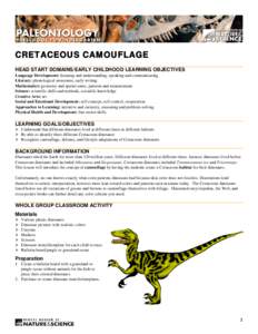 Microsoft Word - Cretaceous Camouflage.doc