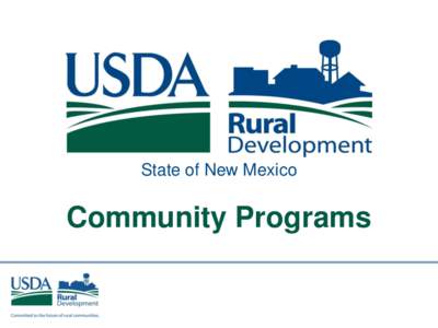 State of New Mexico  Community Programs 1  Rural Development