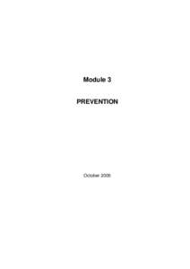 Module 3  PREVENTION October 2005