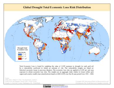 Global Drought Total Economic Loss Risk Distribution  Drought Total Economic Loss Risk Deciles st