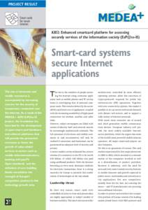 PROJECT RESULT  Smart cards for secure internet