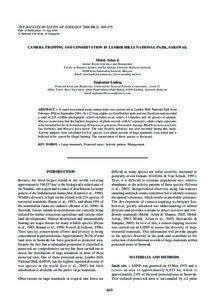 THE RAFFLES BULLETIN OF ZOOLOGY 2006 THE RAFFLES BULLETIN OF ZOOLOGY[removed]): [removed]Date of Publication: 31 Aug.2006
